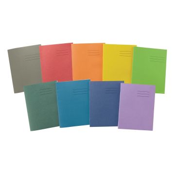 9 x 7" Exercise Book 64 Page 5mm Squared - Buff - Pack of 100