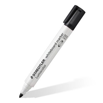Staedtler Whiteboard Marker Black Bullet Tip - Pack of 10