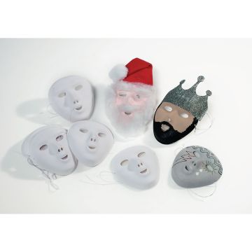 Classmates White Face Masks - Pack of 10