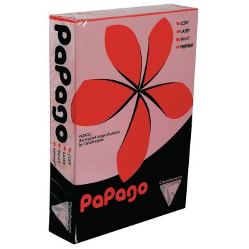 Papago A4 Copier Card - Deep Red - Pack of 250