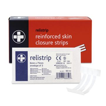 Relistrip Closure Strips - 6 x 75mm - Pack of 50