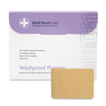 Washproof Plasters - 7.5 x 5cm - Pack of 50