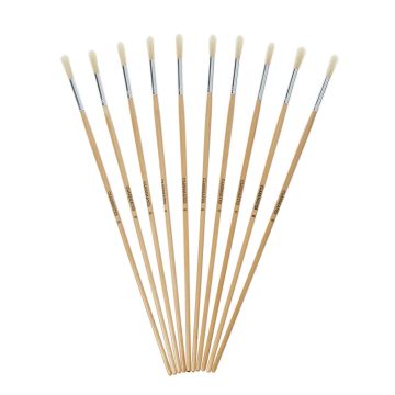 Classmates Long Round Paint Brushes - Size 8 - Pack of 10