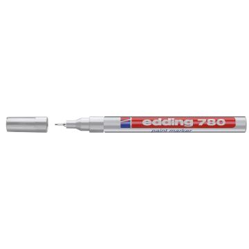 Edding 780 Extra Fine Paintmarker - Silver - Pack of 10