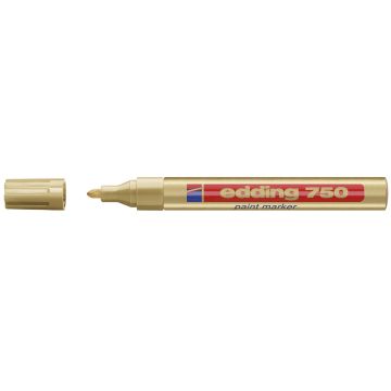 Edding 750 Broad Paintmarker - Gold - Pack of 10