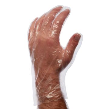 Medium Clear Powder Free Disposable Gloves - Pack of 100