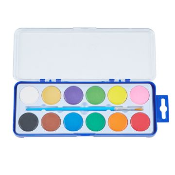 Classmates Watercolour Paint in 12 Assorted Colours - Palette