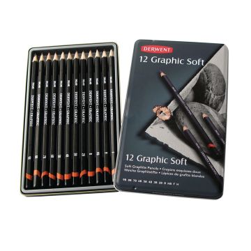 Derwent Graphic Pencils - Soft - Pack of 12