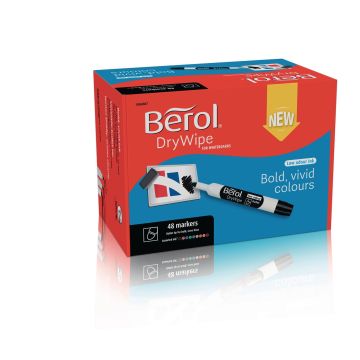 Berol Whiteboard Marker Assorted Bullet Tip - Pack of 48