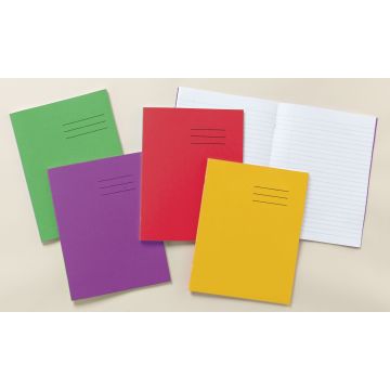 A4 Exercise Book 80 Page 8mm Ruled With Margin - Light Green - Pack of 50