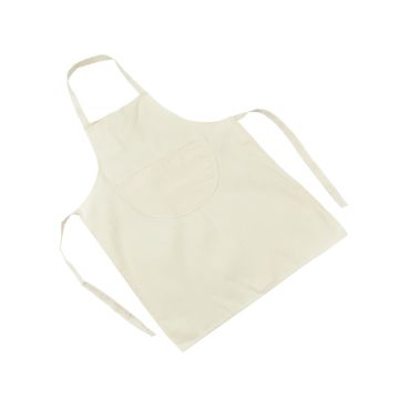 Cream Woodwork Apron With Pocket - Medium