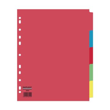 Eastlight A4 Extra Wide Subject Dividers 5-part Europunched