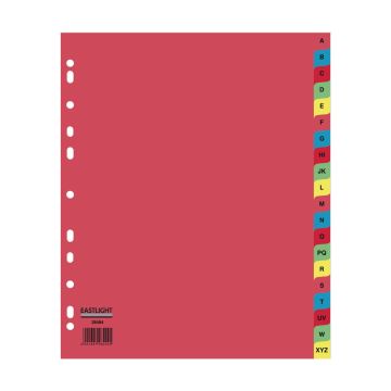 Eastlight A4 Extra Wide Subject Dividers 20-part A-Z Europunched