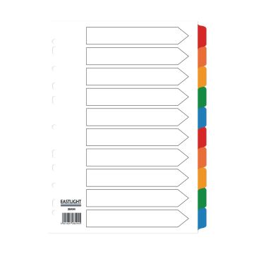 Eastlight A4 Mylar Dividers 10-part Europunched
