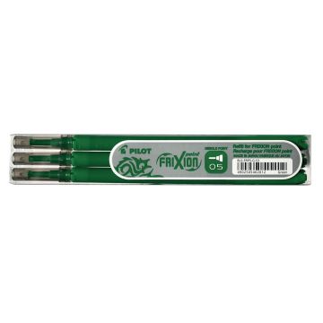 Pilot FriXion Point Refills Pen - Green - Pack of 3
