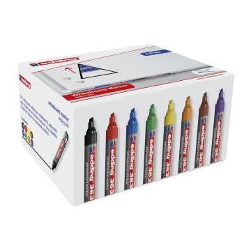 Edding 363 Whiteboard Marker Assorted Chisel Tip - Pack of 50