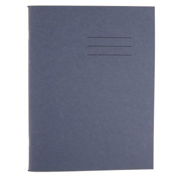 Exercise Book A4+ - 80 Pages - 8mm Feint Margin - Blue - Pack of 50