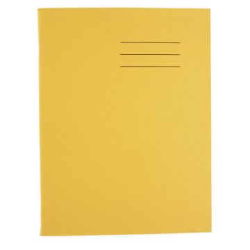 Exercise Book 9 x 7 - 80 Pages - 7mm Squared - Yellow - Pack of 100