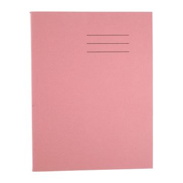 Exercise Book A4 - 80 Pages - 8mm Ruled with Margin - Pink - Pack of 50