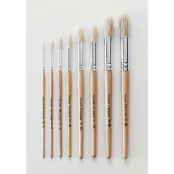 Classmates Long Round Paint Brushes - Assorted Sizes - Pack of 60