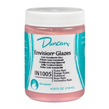 Duncan envision Brush - On Glazes 473ml - Ruby Red