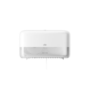 Tork Mid Size Coreless Twin Toilet Roll Dispenser