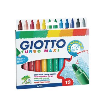 Giotto Turbo Maxi Colour Pens - Pack of 12