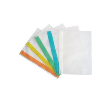 Tidifile A4+ Clear With Coloured strip - Pack of 100