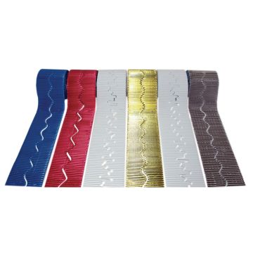 Bordette Winter Scalloped Corrugated Card Border Rolls - 57mm x 7.5m - Pack of 6