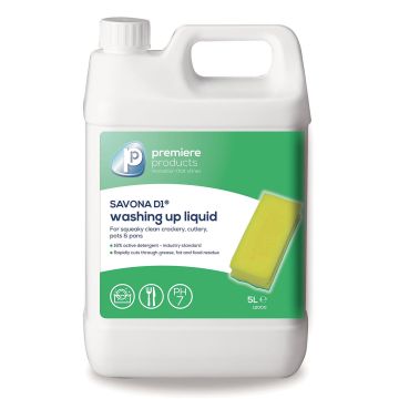 Savona D1 General Purpose Detergent - 5L - Pack of 2