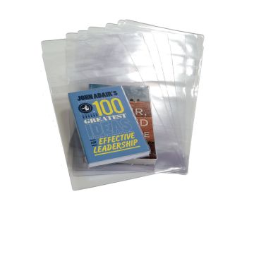 Clear Adjustable Book Covering Spine 180mm 180 Micron - Pack of 100