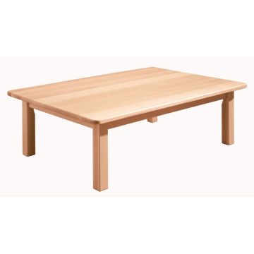 GALT Rectangular Solid Beech Classroom Table - 1500 x 690 x 300mm - Beech