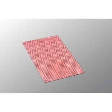 Vileda Lightweight Wiping Cloths - Red - Pack of 100