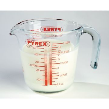 Glass Measuring Jug - 0.5ltr/1 pint