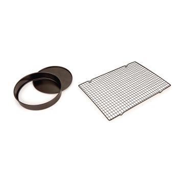 Non - Stick Round Cake Tin - Loose Base - 204mm dia. x 44mm