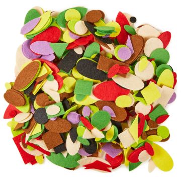 Felt Shapes Assortment - Pack of 1000