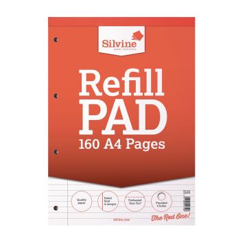 Silvine Headbound A4 Refill Pad - Pack of 6