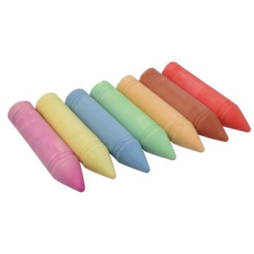 Giant Pencil Chalks Assorted - Pack of 7