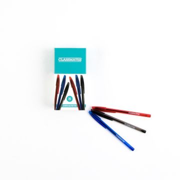 Classmates Ballpoint Pen - Assorted Colours - Pack of 25