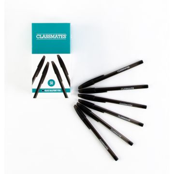 Classmates Ballpoint Pen - Black - Pack of 50