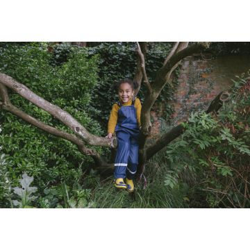 Muddy Puddles Rainy Day Dungarees Recycled - Navy