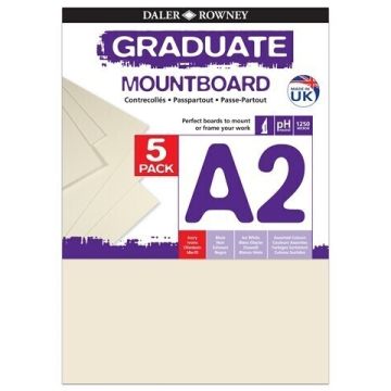 Graduate Mountboards A2 - Ivory - Pack of 5