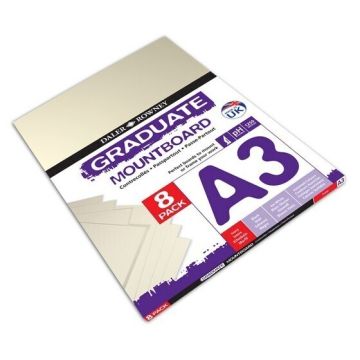 Graduate Mountboards A3 - Ivory - Pack of 8