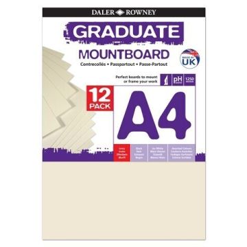Graduate Mountboards A4 - Ivory - Pack of 12
