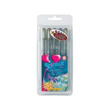 Gelly Roll Stardust Dark Colours Assorted (Clam Pack) - Pack of 5