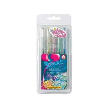 Gelly Roll Stardust Light Colours Assorted (Clam Pack) - Pack of 5