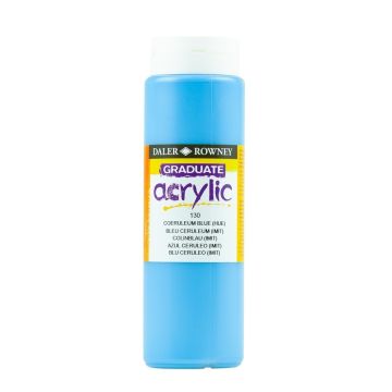 Daler & Rowney Graduate Acrylic 500ml - Coeruleum Blue Hue