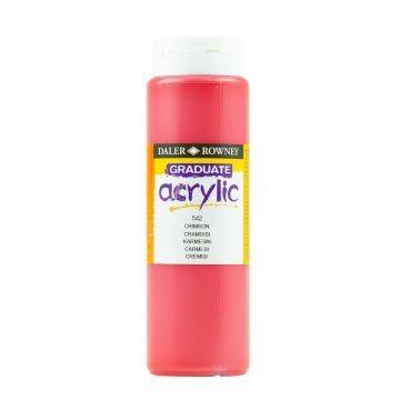 Daler & Rowney Graduate Acrylic 500ml - Crimson