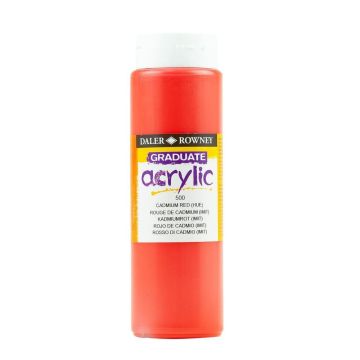 Daler & Rowney Graduate Acrylic 500ml - Cadmium Red