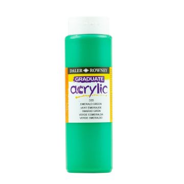 Daler & Rowney Graduate Acrylic 500ml - Emerald Green